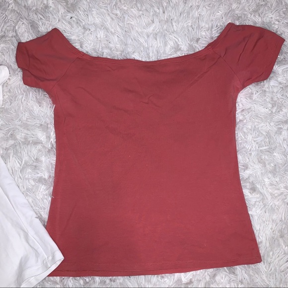 Pink Off the Shoulder Express top - Picture 4 of 9